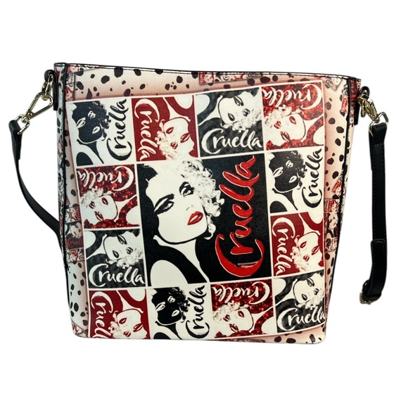 Cruella De Vil Bucket Bag Crossbody Purse Fashion Shoulder Bag - Picture 3 of 8